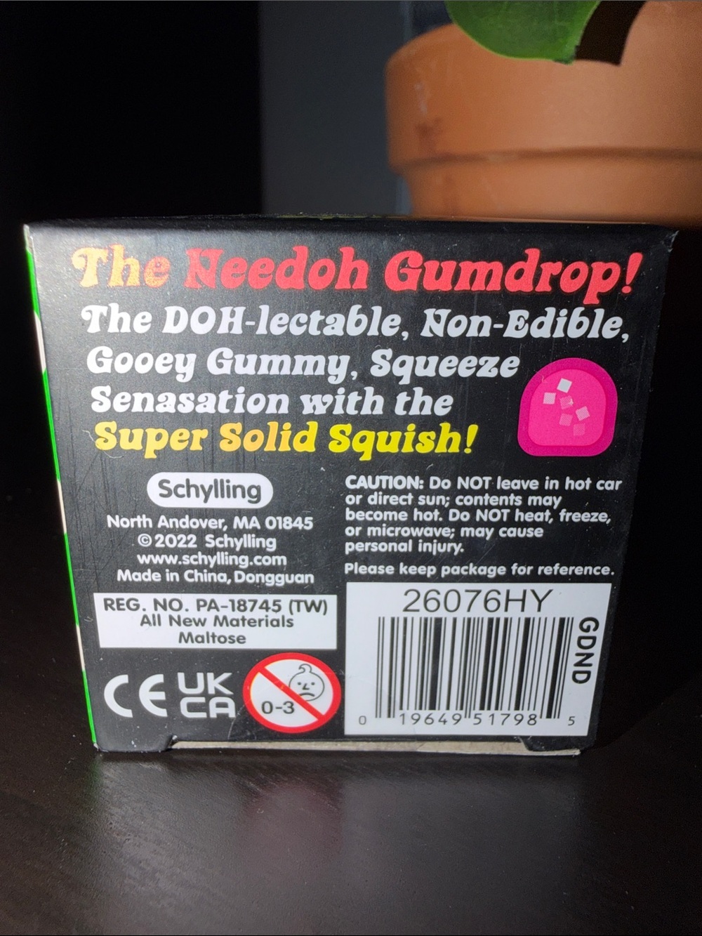 NeeDoh Gumdrop Super Solid Squish Toy - Purple Authentic - Picture 4 of 5